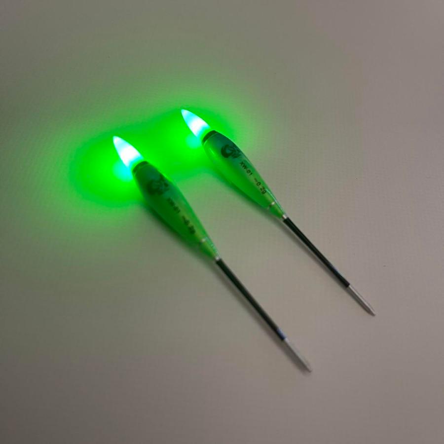 極小ウキ G4 2本セット 棒うき 誘導ウキ タナゴ浮き LED CR311 電気