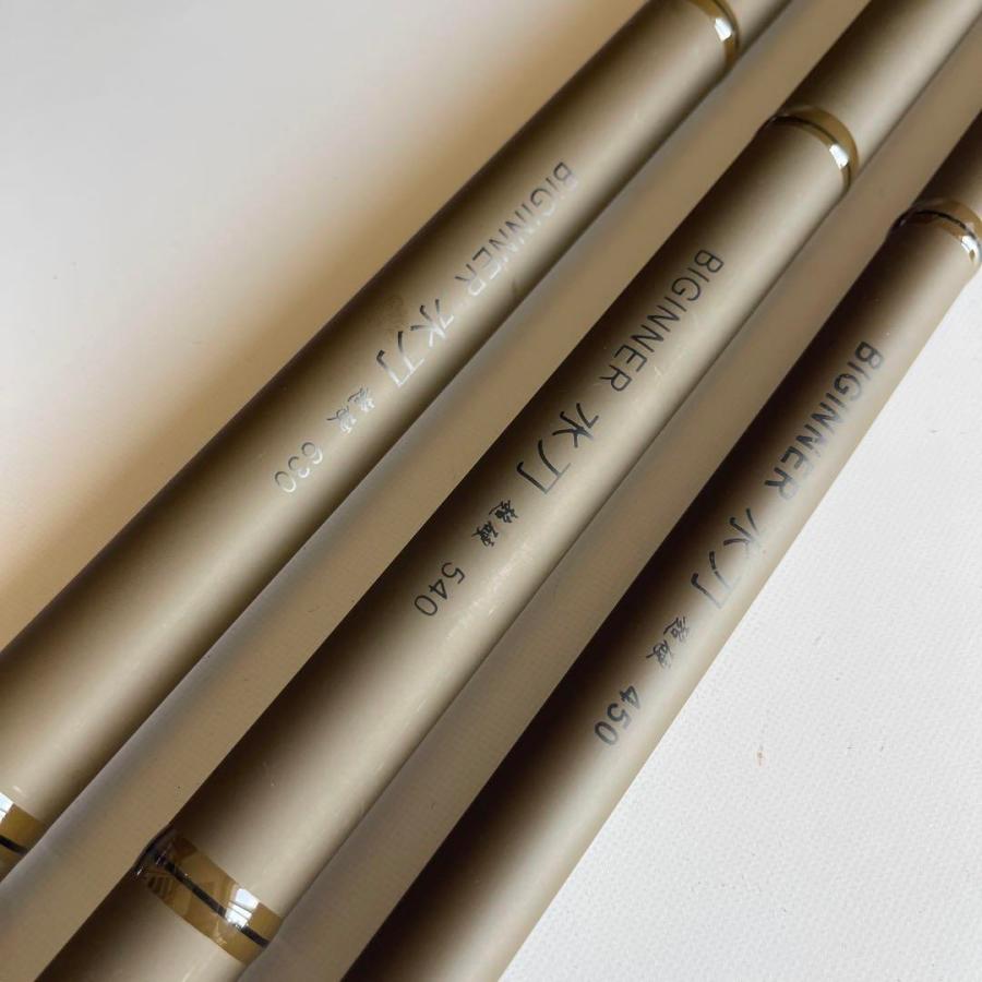 超硬調 のべ竿 4.5m 5.4m 6.3m 3本セット 軽量 渓流竿 水刀 15尺 18尺