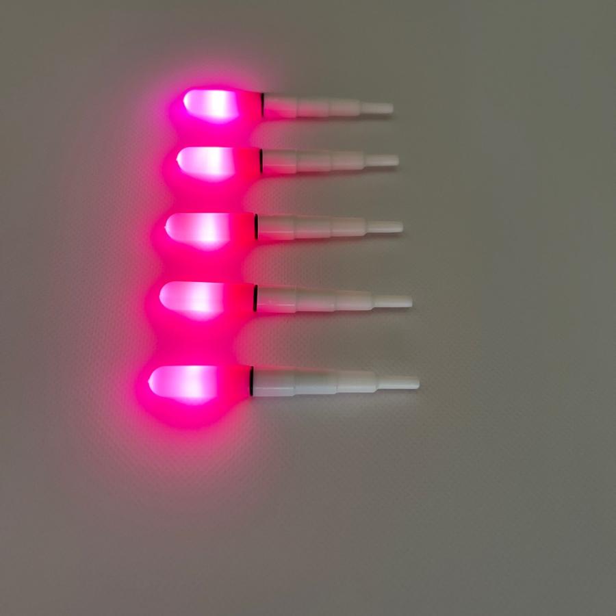 ウキトップ ピンク5本 デジケミ 電気ウキ 穂先ライト 竿先ライト 夜