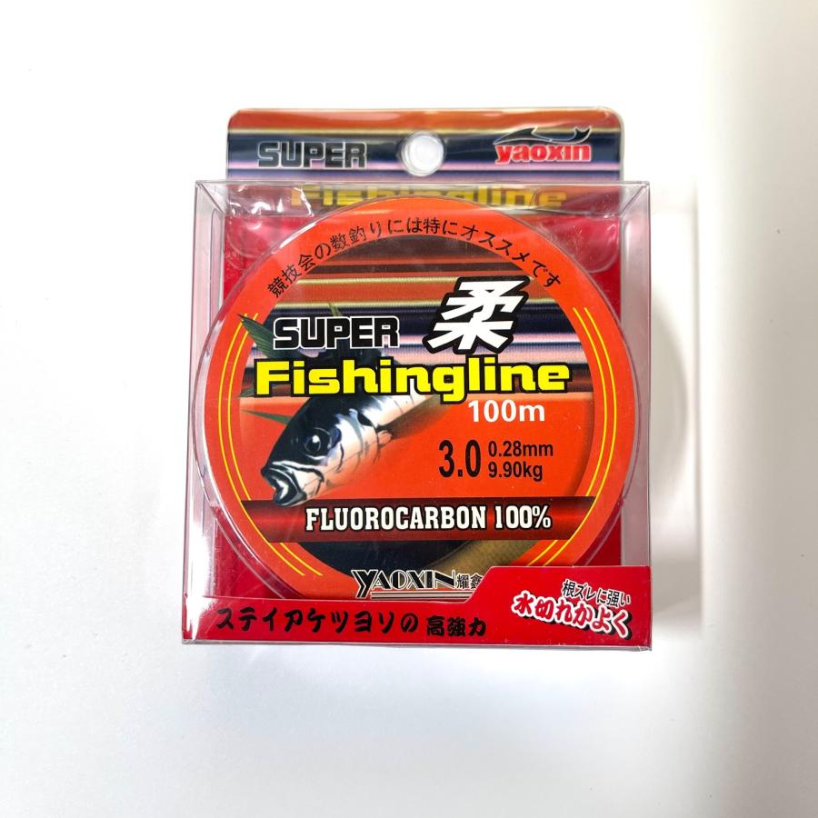 フロロカーボン 3号 100メートル ハリス 道糸 ショックリーダー 釣り糸