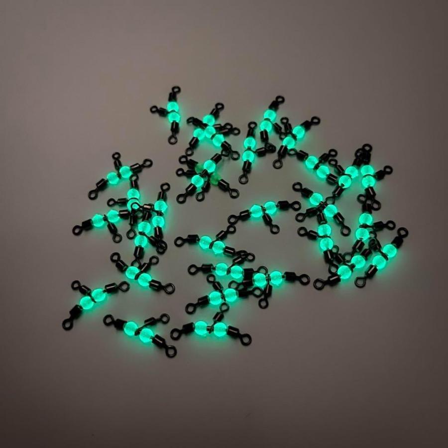 夜光玉三又サルカン 高強度・高耐食 スイベル 30個【#1×2】 : 伊豆