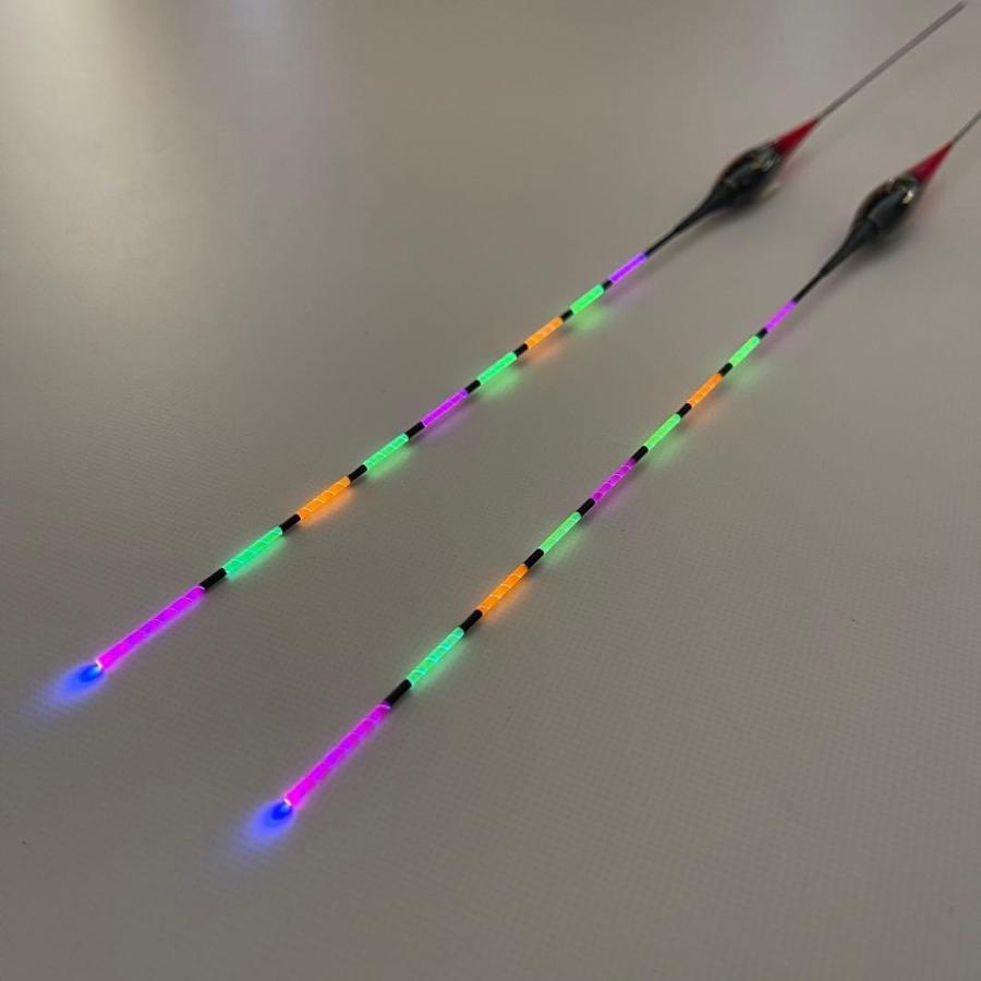 2本セット 棒ウキ 5B 9点発光 ヘラウキ へらうき 電気ウキ YT22 : 伊豆