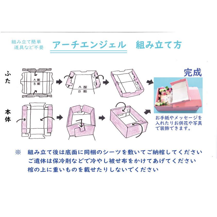 ペットの棺 即日手配 ブルー ピンク 段ボール製 猫の棺 犬の棺
