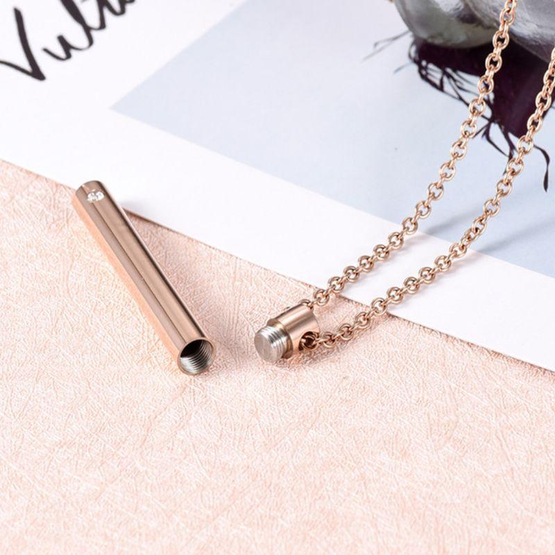 遺骨ペンダント 防水 ペット 3色 アクセサリー ステンレス 遺骨カプセル ポール型 アレルギー対応 シンプル ネックレス |  | 10