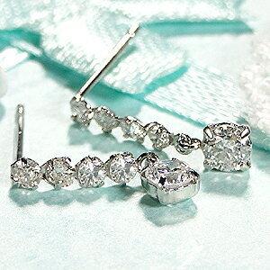 美品❗️D1.18CT✨プラチナラインダイヤモンドピアス　プラチナピアス プラチナ ピアス | 111823155004 | 【公式】4℃ジュエリー