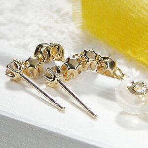 ダイヤモンドラインが身近に使えるピアス K18YG 楽天市場】ダイヤモンドラインが身近に使えるピアス K18YG