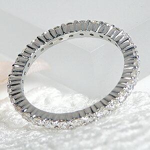 Pt900 1.00ct ダイヤモンド フルエタニティ リング ダイヤ エタニティ