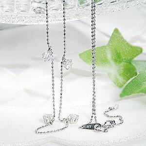 Pt900 1.0ct 豪華 ダイヤモンド ステーション ネックレス 6本爪 人気  