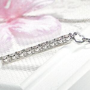 Pt900 0.5ct ダイヤモンド 縦 ライン ネックレス 可愛い ペンダント