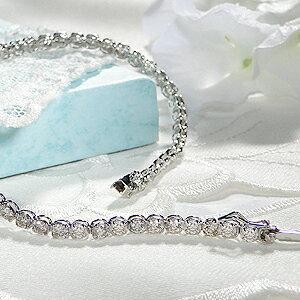 SALE Pt850 3.0ct 豪華 ダイヤモンド テニス ブレスレット SALE Pt850 3.0ct 豪華 ダイヤモンド テニス ブレスレット