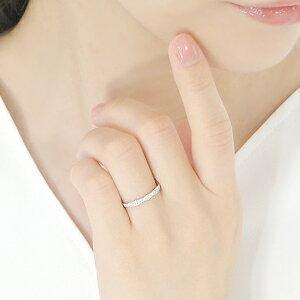Pt900 K18YG 0.10ct ダイヤモンド フチあり エタニティ リング 安い 人気 ダイヤ プラチナ K18 イエロー ゴールド ギフト 重ね着け ハーフエタニティ AU-0122の画像