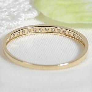 Pt900 K18YG 0.10ct ダイヤモンド フチあり エタニティ リング 安い 人気 ダイヤ プラチナ K18 イエロー ゴールド ギフト 重ね着け ハーフエタニティ AU-0122の画像