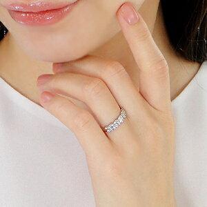 Pt900 K18YG 0.5ct フラワー ダイヤモンド エタニティ リング ダイヤ リング プラチナ 18金 可愛い ギフト 女性 贈り物 花 フラワー ゴールド 安い AU-0137の画像