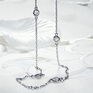 Pt900 0.55ct ダイヤモンド ステーション ネックレス 人気 ダイヤ 