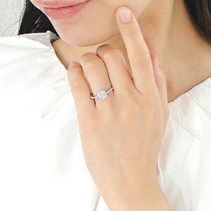 Pt900 K18YG 0.5ct ダイヤモンド リング 18金 ゴールド 人気 ダイヤ