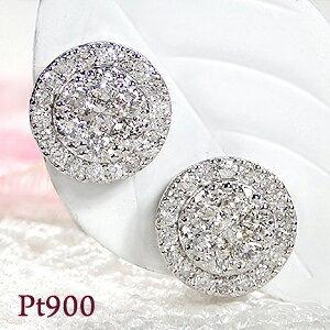 K18YG Pt900 0.60ct ダイヤモンド ピアス プラチナ 安い 人気 ダイヤ 