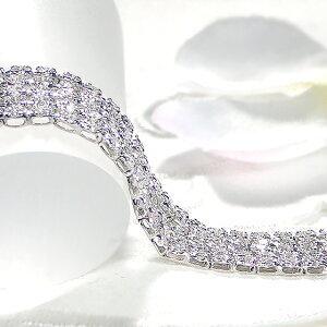 Pt850 K18YG 5.0ct ダイヤモンド ブレスレット ダイヤ ブレス プラチナ