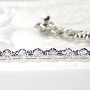 Pt850 2.00ct ダイヤモンド ブレスレット プラチナ ダイヤ ブレス 