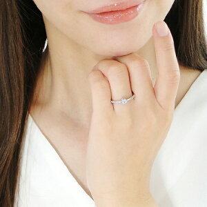 Pt900 0.3ct ダイヤモンド リング 人気 ダイヤ プラチナ 0.3カラット 0.3ct ダイア フクリン エタニティ 女性 プレゼント 贈り物 シンプル AU-0194の画像