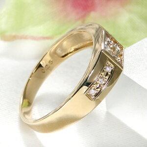 K18 YG 0.25ct ダイヤモンド リング 送料無料 人気 ダイヤ