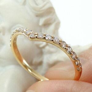 イエローゴールド K18 YG 0.3ct 0.3カラット ダイヤモンド リング 人気  