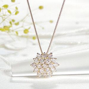 イエローゴールド K18 YG 0.5ct ダイヤモンド ペンダント フラワー 花 ダイヤ 送料無料 18金 ゴールド 18k 0.5カラット ダイヤ ギフト AU-0245の画像