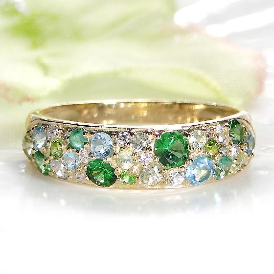 K18 YG PG ダイヤモンド カラーストーン リング 0.05ct 送料無料 ゴールド 18金 K18 指輪 パワーストーン 色石 人気 ギフト 女性 贈り物 重ね着け AU-0265 |  | 04