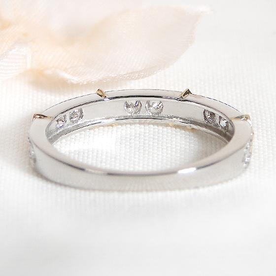 ダイヤモンド ハーフエタニティ リング 0.3カラット 送料無料 プラチナ ゴールド 18金 K18 PG YG ダイヤ ダイア エタニティ 人気 可愛い 星 スター AU-0270 |  | 06