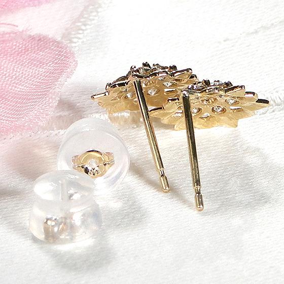 K18YG 0.5ct ダイヤモンド ピアス 送料無料 0.5カラット 18金 K18 