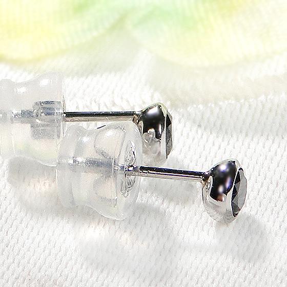 Pt900 ブラックダイヤモンド ピアス 0.30ct 送料無料 プラチナ 人気
