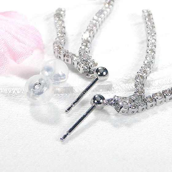 carat キャラット プラチナpt900 ピアス carat キャラット プラチナpt900 ピアス