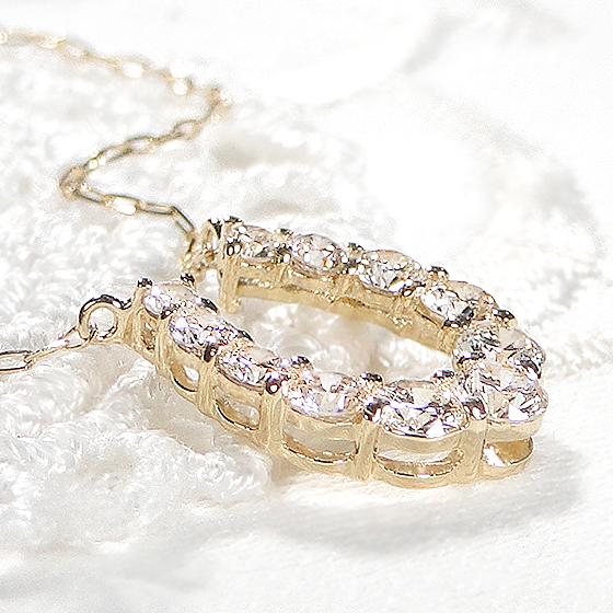 0.50ct 天然ダイヤモンド 馬蹄型(ホースシュー)pt900 ネックレス