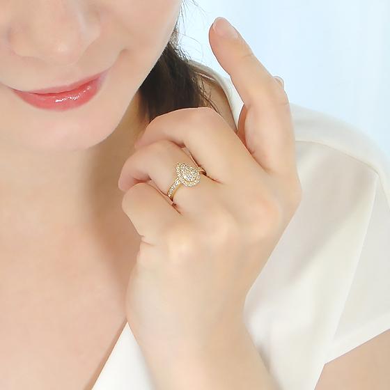 K18 YG 0.78ct ダイヤモンド リング 送料無料 18金 ゴールド イエロー 