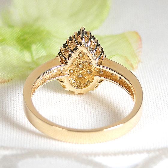 K18 YG 0.78ct ダイヤモンド リング 送料無料 18金 ゴールド イエロー 