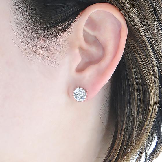 K18YG K18WG 1.0ct ダイヤモンド ピアス 送料無料 人気 ダイヤモンド 1  