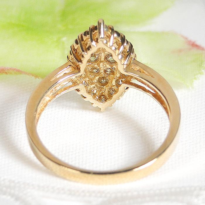 K18YG 1.0ct ダイヤモンド リング 送料無料 18金 k18 18k ゴールド 