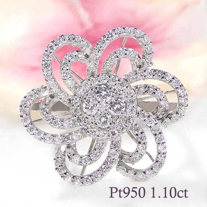 Pt950 1.10ct ダイヤモンド リング 送料無料 プラチナ 指輪 ダイヤ 