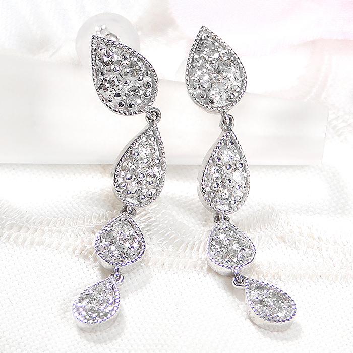 Pt950 0.60ct ダイヤモンド ピアス 送料無料 人気 上品 プラチナ PT