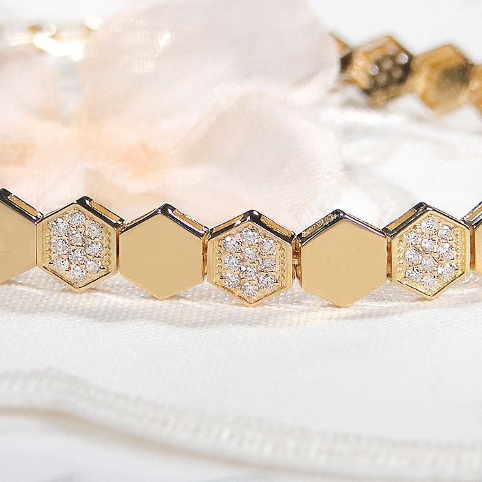 K18YG ダイヤモンド ブレスレット K18YG ダイヤモンド ブレスレット（095013） ｜ women（ウィメンズ