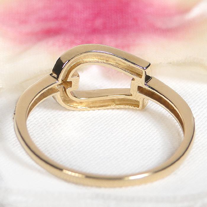 K18YG 0.18ct ダイヤモンド ノット リング 送料無料 縁結び クロス ねじり 結び ロープ 人気 ダイヤ 18金 ダイヤ ダイヤモンドリング ダイアリング 指輪 AU-0414の画像