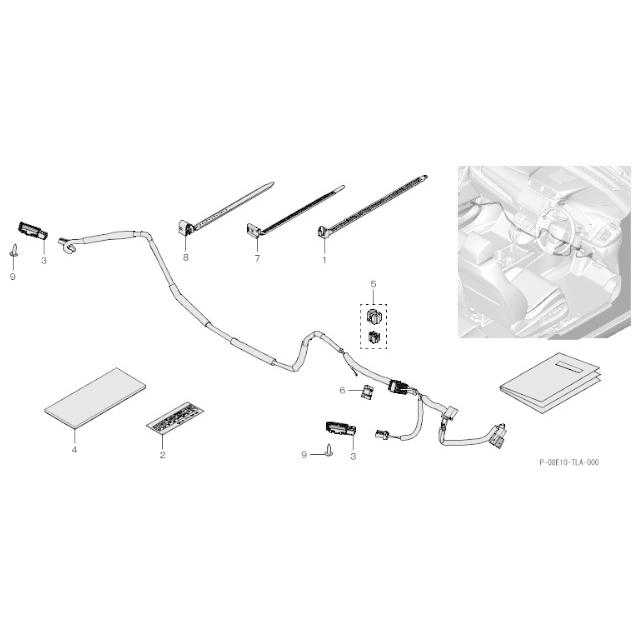 新品! CR-V e:HEV HYBRID RW1 RW2 RT5 RT6 フットライト LED ホワイト
