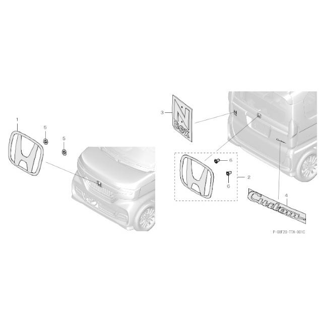 新品! N-BOXカスタム用 ゴールドエンブレム JF3 JF4 N-BOX 新品! N-BOXカスタム用 ゴールドエンブレム JF3 JF4 N-BOX