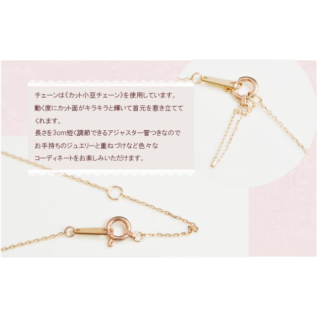 K10YGダイヤモンドネックレス上品 ジュエリー ゴールドアクセサリー0.8g