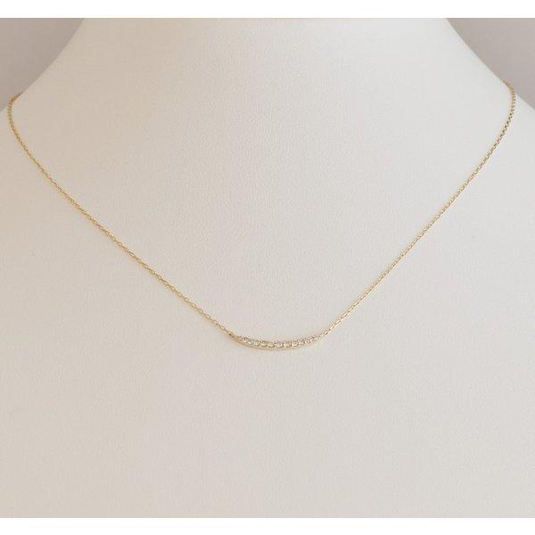 ネックレス レディース 10k ゴールド k10 金属アレルギー対応 10金 ダイヤモンド ライン ペンダント ギフト プレゼント_3