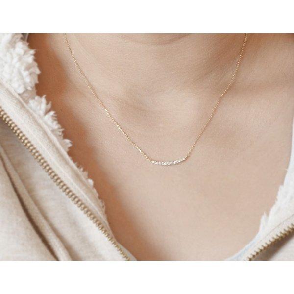 ネックレス レディース 10k ゴールド k10 金属アレルギー対応 10金 ダイヤモンド ライン ペンダント ギフト プレゼント_4