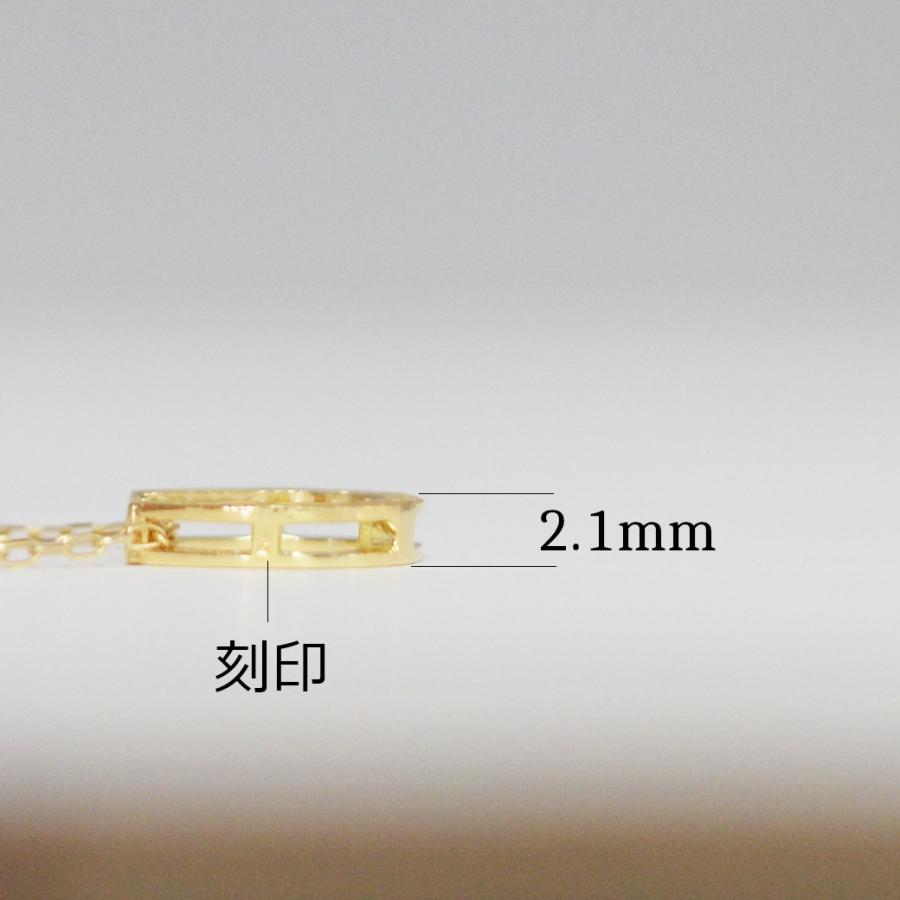 馬蹄 ネックレス K18 プラチナ レディース ホースシュー リバーシブル 2way シンプル 地金のみ ペンダントの画像