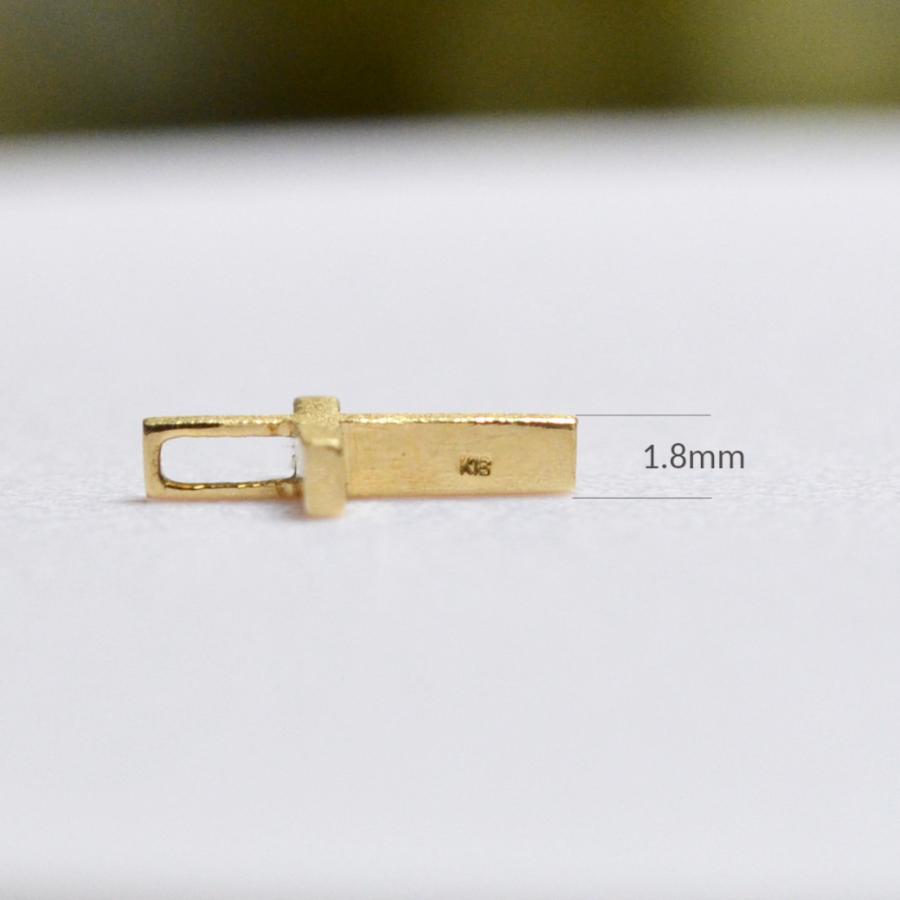 ペンダントトップ クロス 十字架 地金 18k k18 トップのみ メンズ レディース リバーシブル 2wayの画像