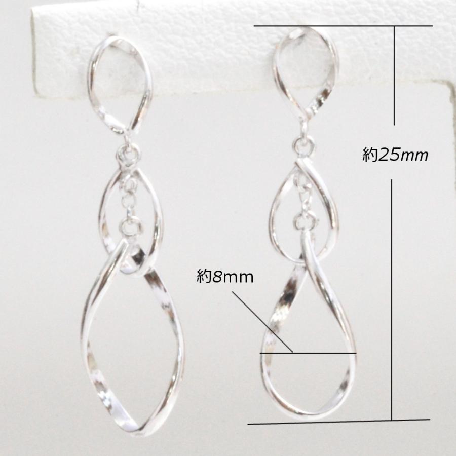 K18WG　ホワイトゴールド　3連ピアス フープ ピアス 18金 ホワイトゴールド 幅3mm 輪 K18 WG イタリア製