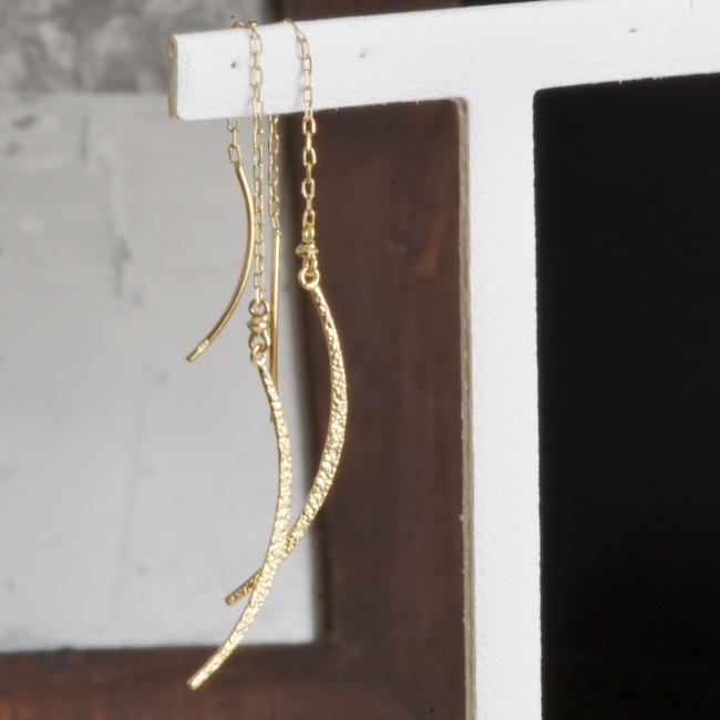 ピアス K18金 アメリカン イエローゴールド ピンクゴールド ホワイト  