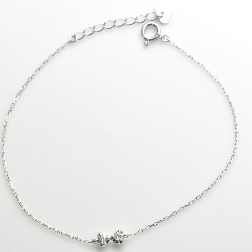 ブレスレット プラチナ リボン モチーフ ダイヤモンド ブレスレット pt900 | ブランド登録なし | 04